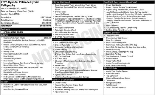2026 Hyundai Palisade Hybrid