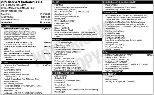 2024 Chevrolet TrailBlazer